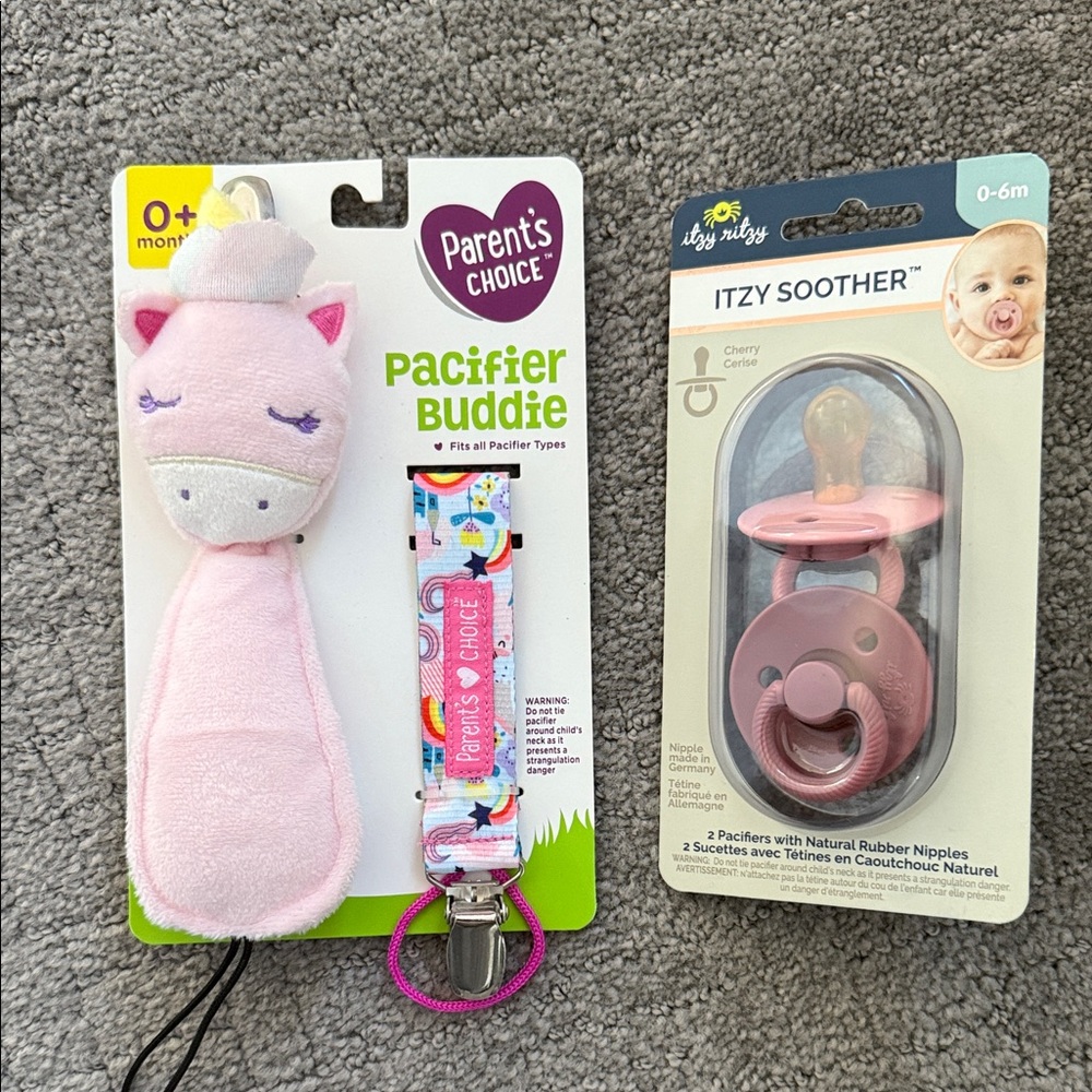 Parents Choice Pink Pacifier Buddie